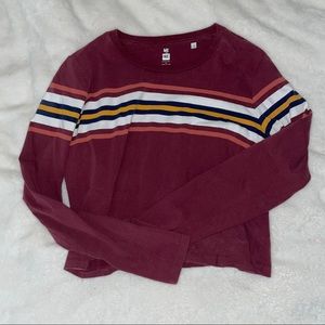 long sleeve crop top